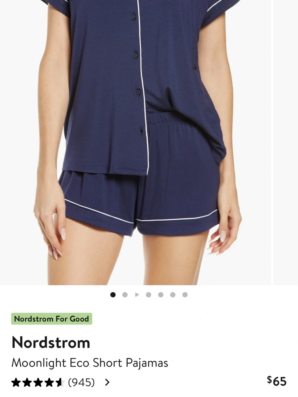 EUC Nordstrom Moonlight Eco Short Pajamas in pink - Picture 6 of 12